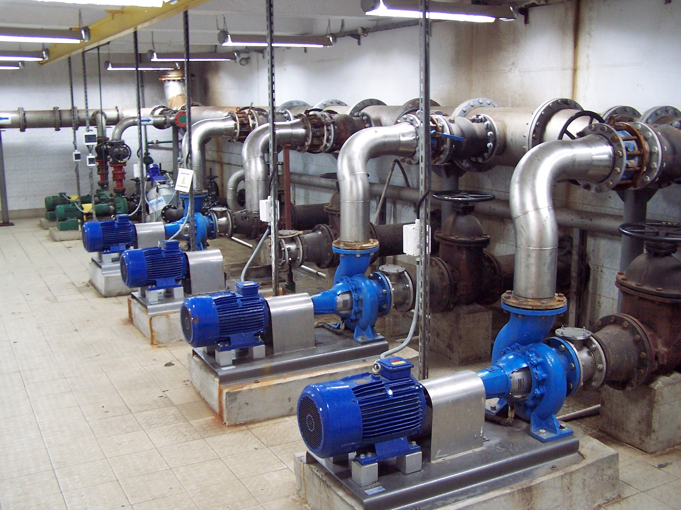 Pump room in Wieluń, Poland